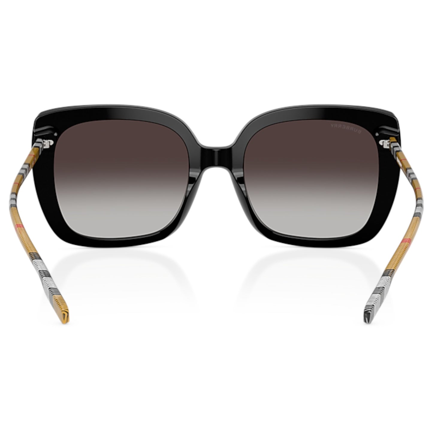 Women Burberry Be4323 38538G Black Square Grey Gradient Sunglasses