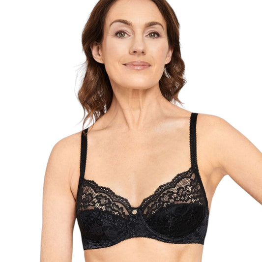 Womens Berlei Classic Lace Non-Contour Underwire Bra Black