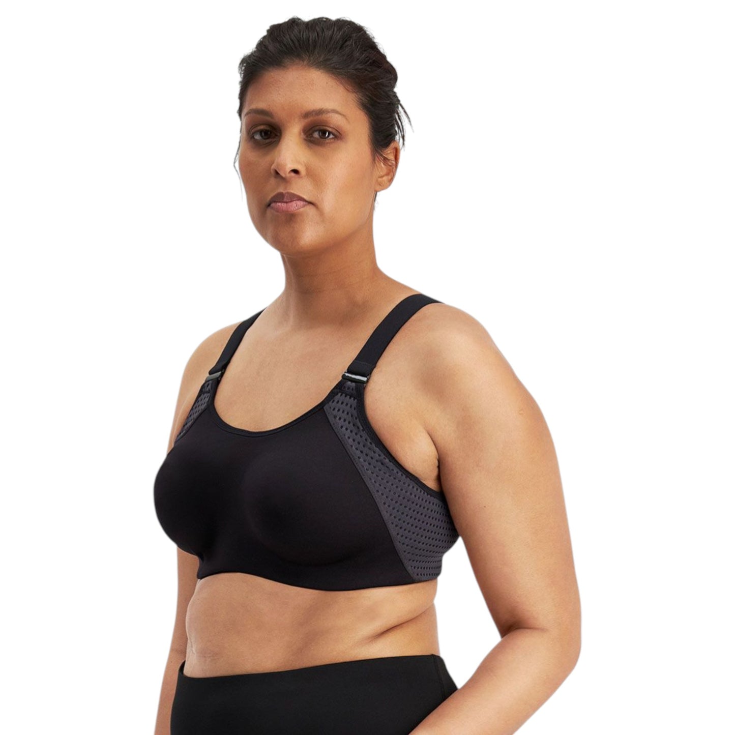 Womens Berlei ProElite Non-Contour Crop Bra Black