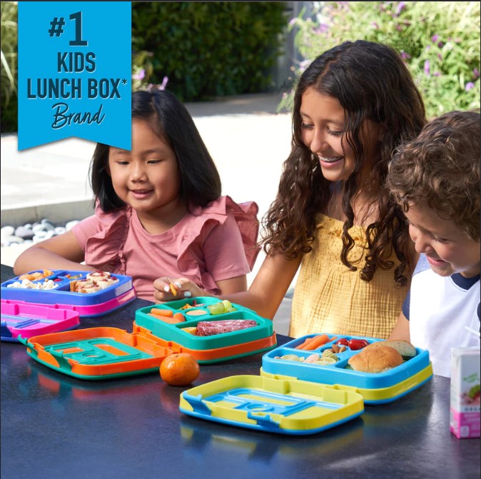 4 x Bentgo Kids Brights Lunch Box Container Storage Fuchsia