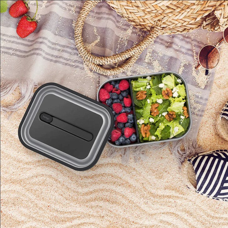 Bentgo Stainless Steel Lunch Box Container Storage Carbon Black