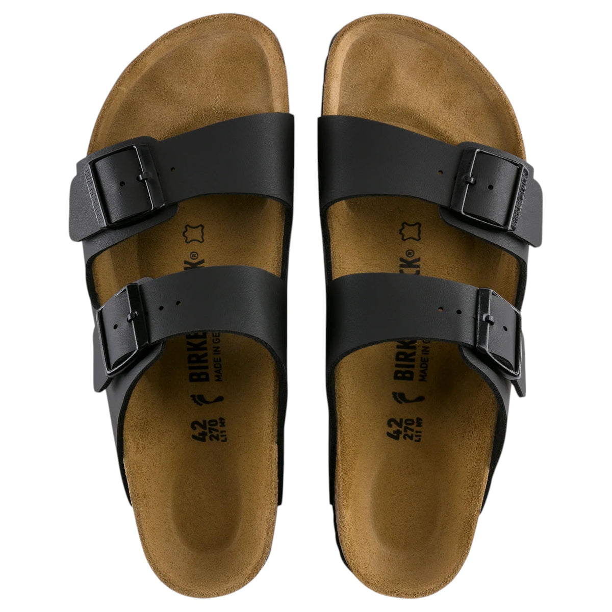 Womens Birkenstock Arizona Birko-Flor Sandals Black