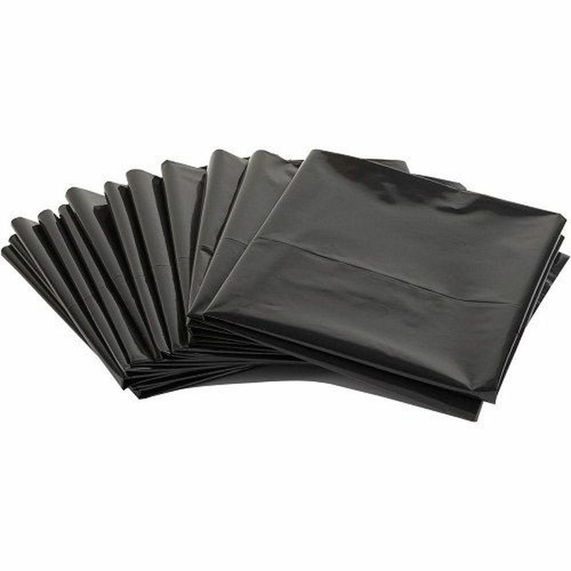 50 Pcs X 72-77L Black Garbage Bin Liners Economy Bags