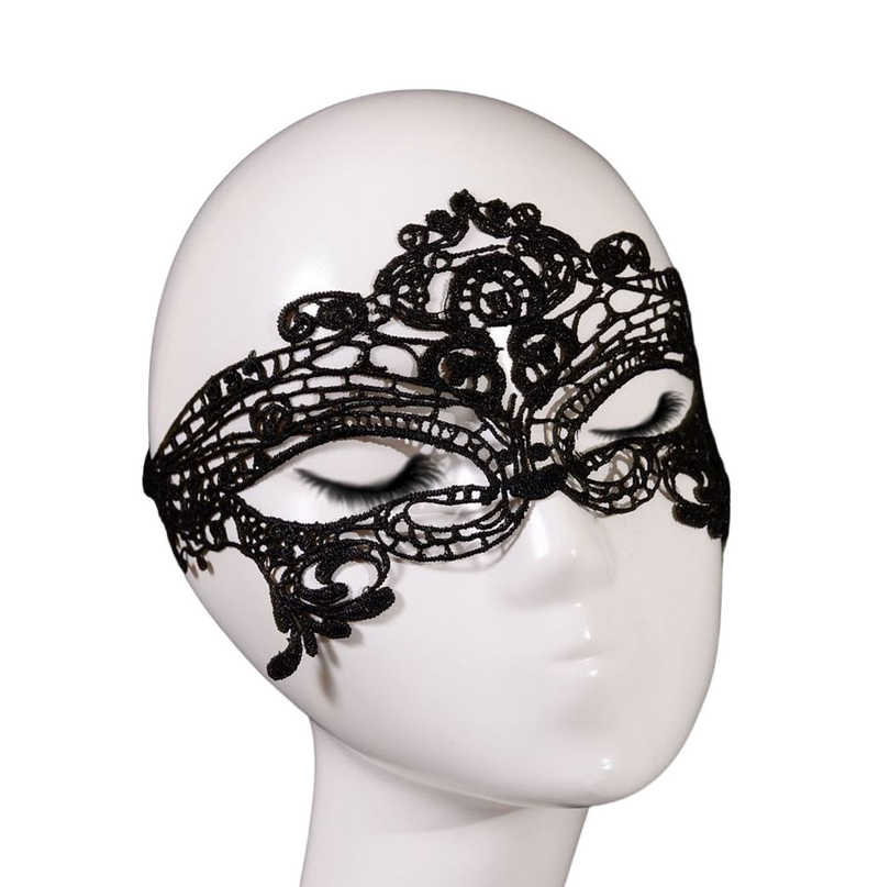 Black / White Sexy Lace Masquerade Eye Mask Fancy Dress Costume Ball Hens Party