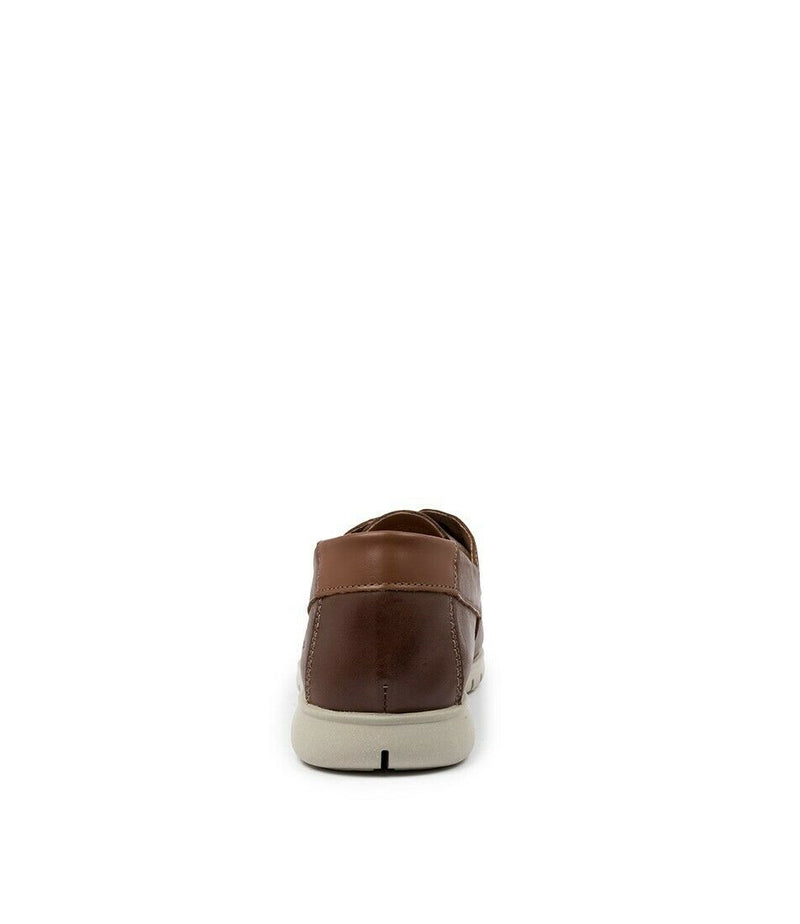 Hush Puppies Theo Mens Brown Leather Casual Everyday Comfortable Mens Shoes