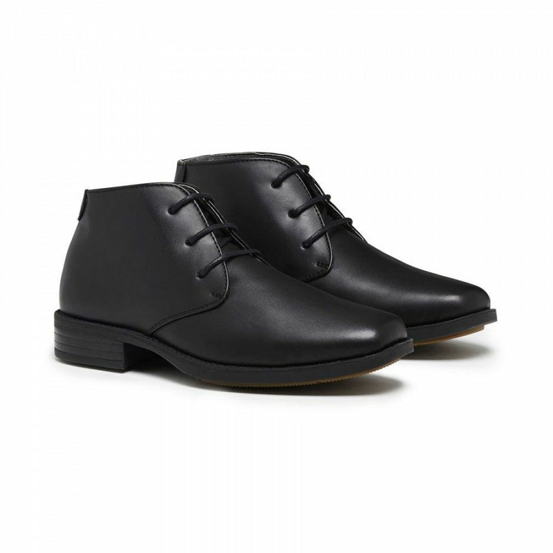 Boys Julius Marlow Alfred Junior Black Lace Up Dress School Shoes Boots