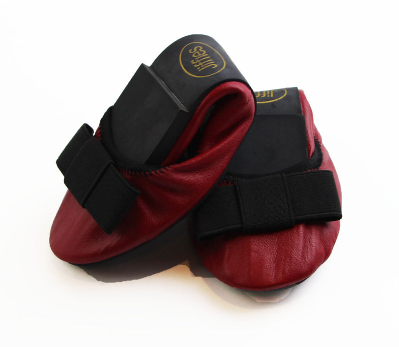 Leather Ballet Jiffies Louise Womens Dance Flats Shoes Black Orange Red Sz 5-10