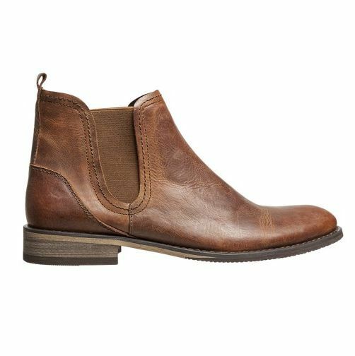 Mens Julius Marlow Abort Casual Work Distressed Leather Tan Boots