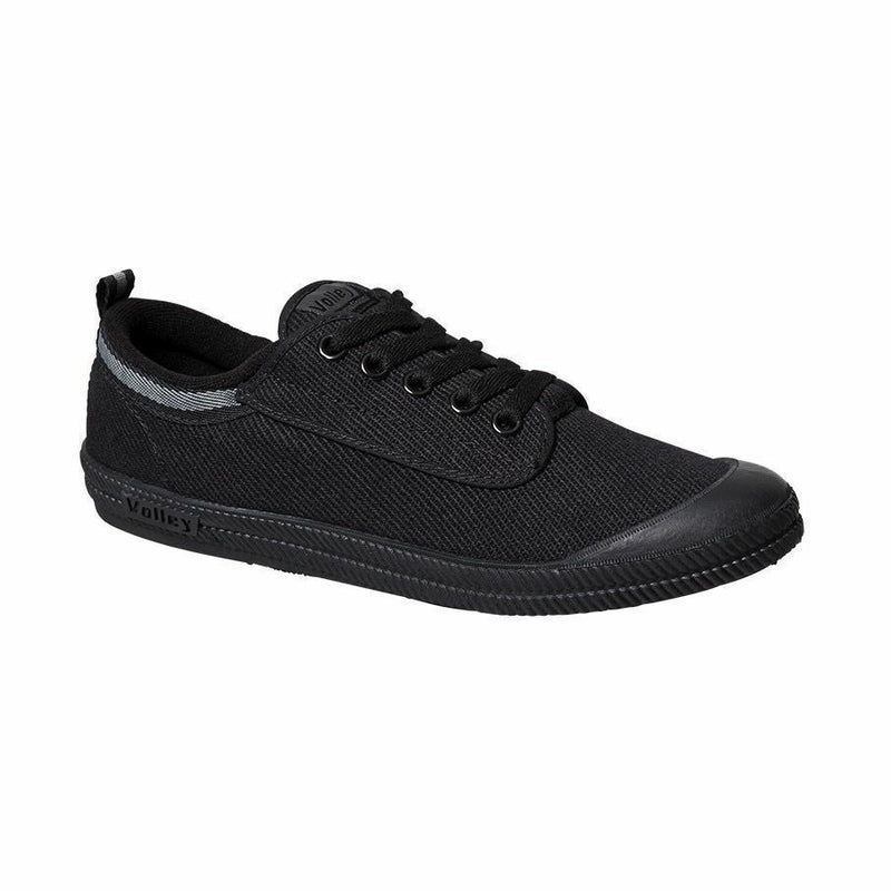 Dunlop Volleys International Volley Low Canvas Casual Mens Shoes Black \ White