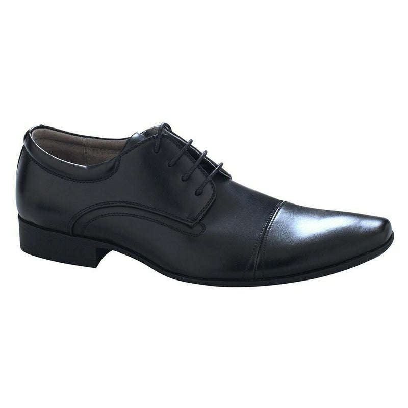 Jm33 Carson Julius Marlow Mens Black Carson-33 Lace Up Dress Work Shoes