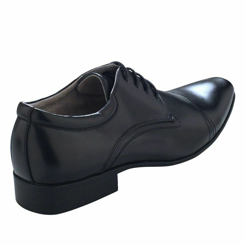 Jm33 Carson Julius Marlow Mens Black Carson-33 Lace Up Dress Work Shoes