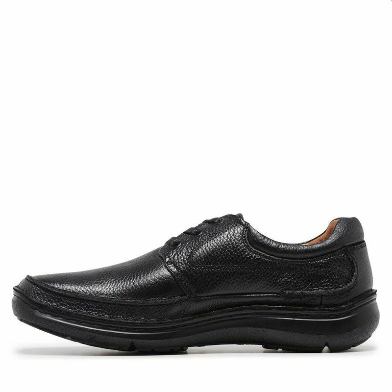 Hush Puppies Borrow Shoes Lace Up Black Brown Extra Wide Casual Dress Shoes