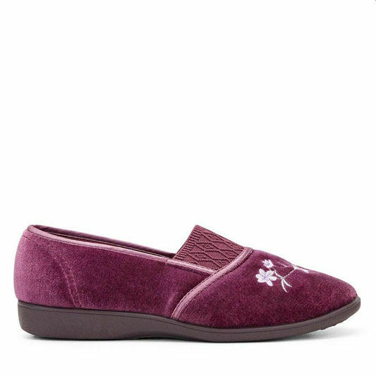 Womens Grosby Sasha Slippers Heather