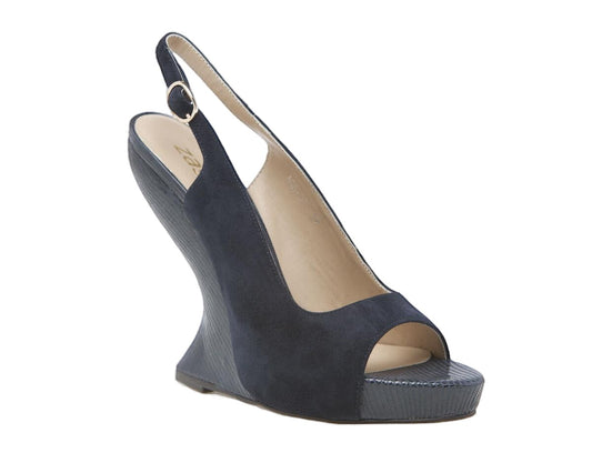 Womens Zasel Evelyn Heels Navy