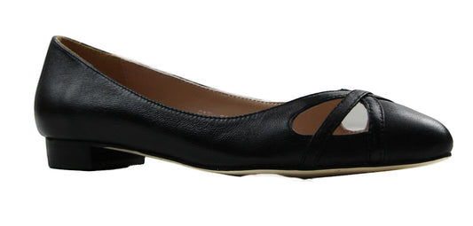 Womens Zasel Doris Flats Black