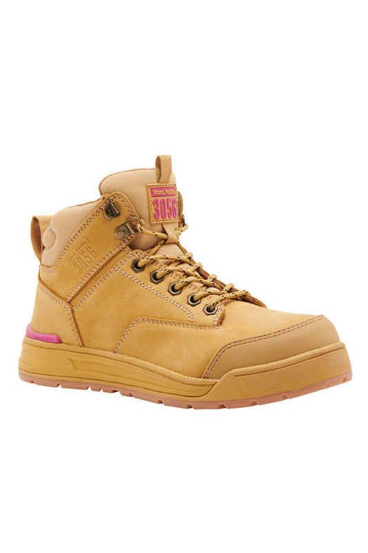 Womens Hard Yakka 3056 Lace Zip Boots Wheat