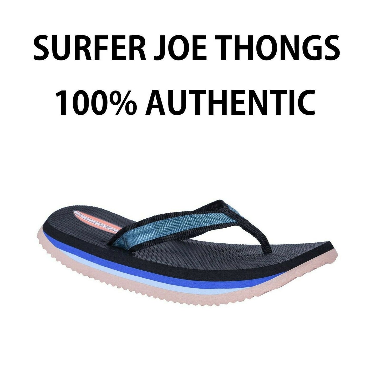 Mens Surfer Joe Surfer Joe Thongs Blue