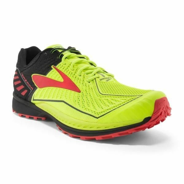 Mens Brooks Mazama Trail Shoes Black/Red/Yellow