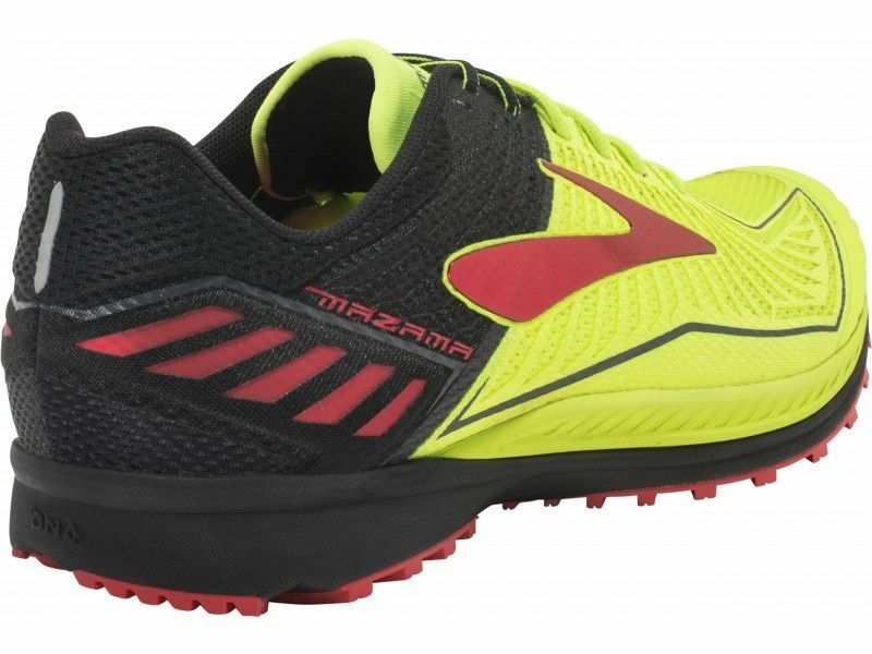 Mens Brooks Mazama Trail Shoes Black/Red/Yellow