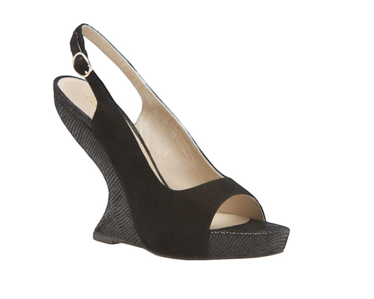 Womens Zasel Evelyn Heels Black