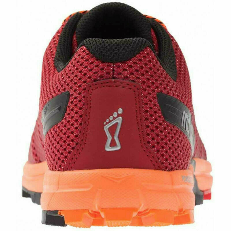 Mens Inov8 Roclite 290 Red Orange Runners Trainers Sneakers Trail Shoes Shoe