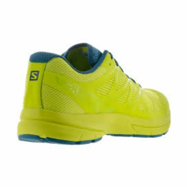 Mens Salomon Sonic Pro 2 Fluro Yellow Blue Mens Running Sport Gym Athletic Shoes