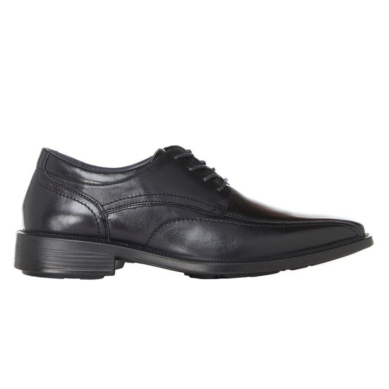 Mens Hush Puppies Mask Black Leather Lace Up Work Formal Shoes