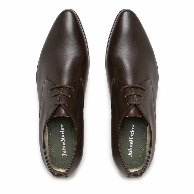 Mens Julius Marlow Item Mens Brown Leather Lace Up Work Dress Shoes