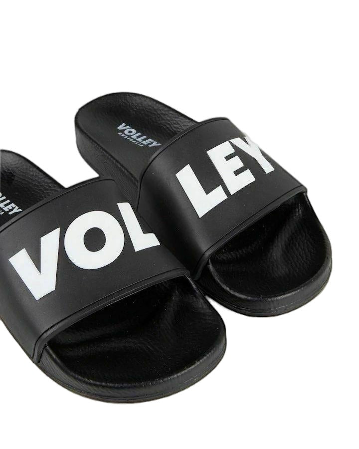 Volley Pool Slides Mens Volleys Black White Green Gold Shoes Sandals Thongs