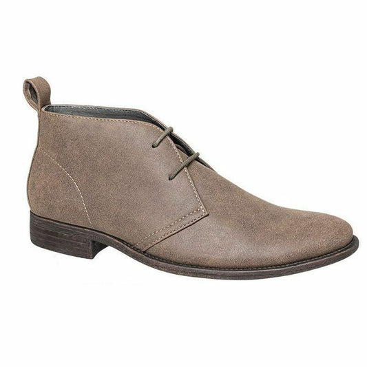 Mens Jm33 Julius Marlow Frank Synthetic Suede Mushroom Boots