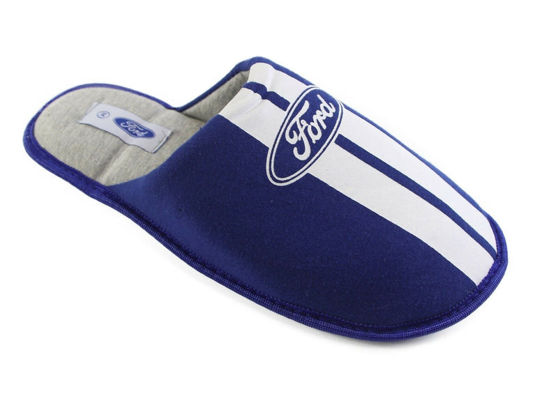 Ford Mens Grosby Scuff Blue Slippers Slip On Home Slipper