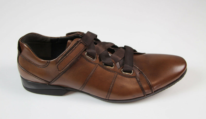 Mens Zasel Salah Coffee Brown Casual Dress Work Leather Formal Everyday Shoes