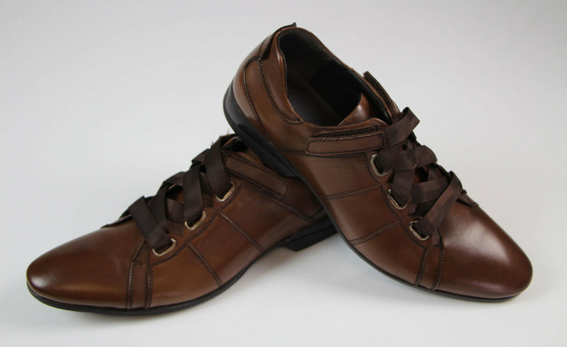 Mens Zasel Salah Coffee Brown Casual Dress Work Leather Formal Everyday Shoes