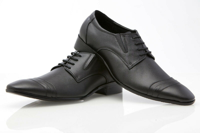 Mens Zasel Raine / Gino Black Brown Leather Lace Up Men Work Dress Formal Shoes