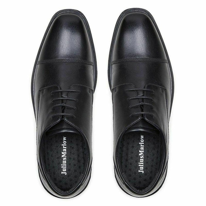 Mens Julius Marlow Direct Black Leather Lace Up Work Dress Shoes