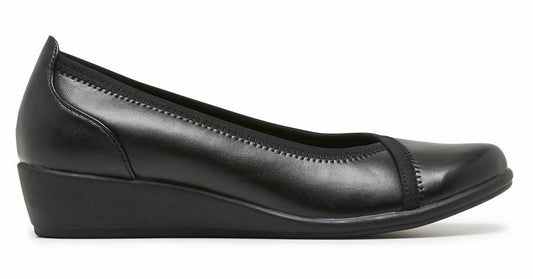 Womens Grosby Mara Flats Black