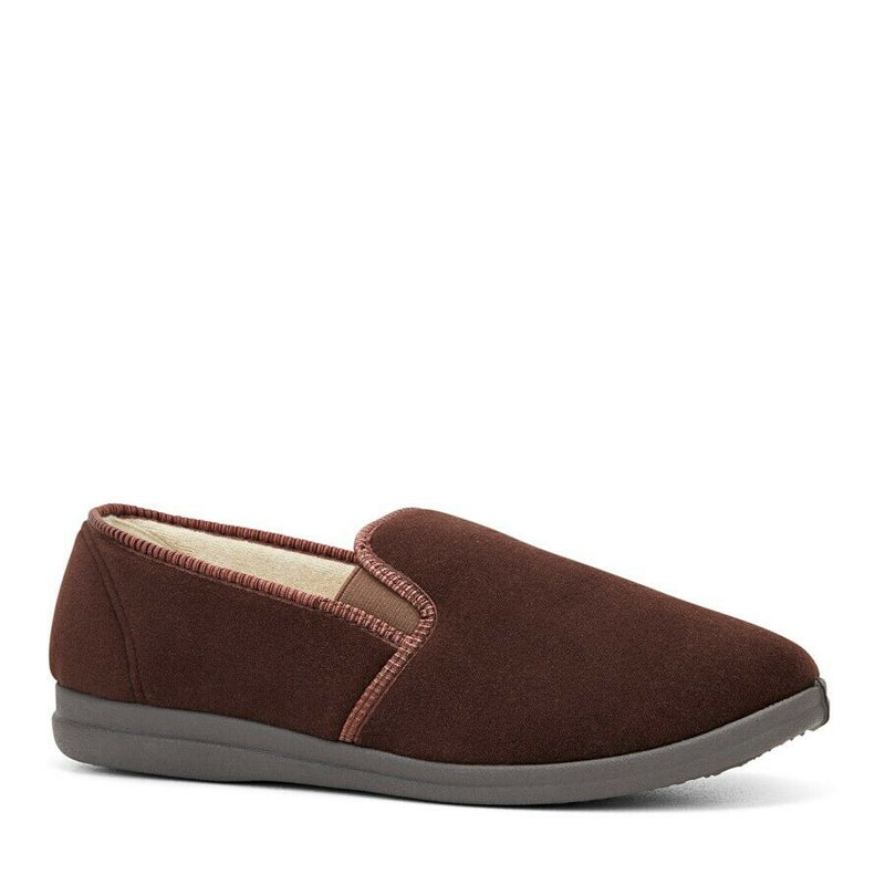 Grosby Percy Slippers Mens Casual Slip On Moccasins Chocolate Shoes