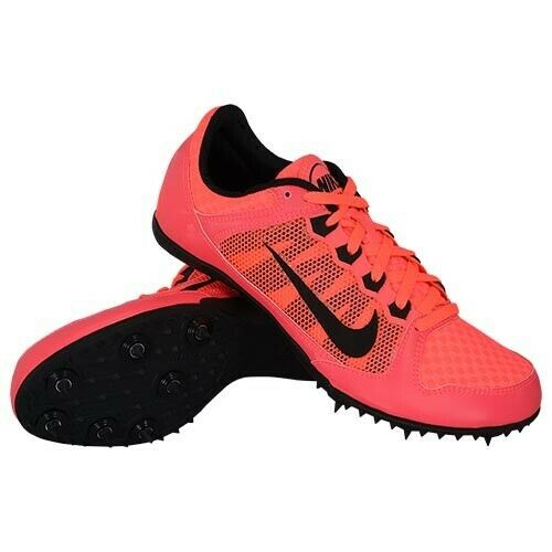 Mens Nike Zoom Rival Md 7 Shoes Track Field Running Pink Black Spikes Fluro