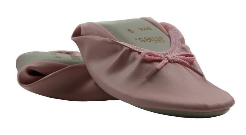 Womens Jiffies Grosby Ladies Ballet Dance Flat Flats Shoes Pink