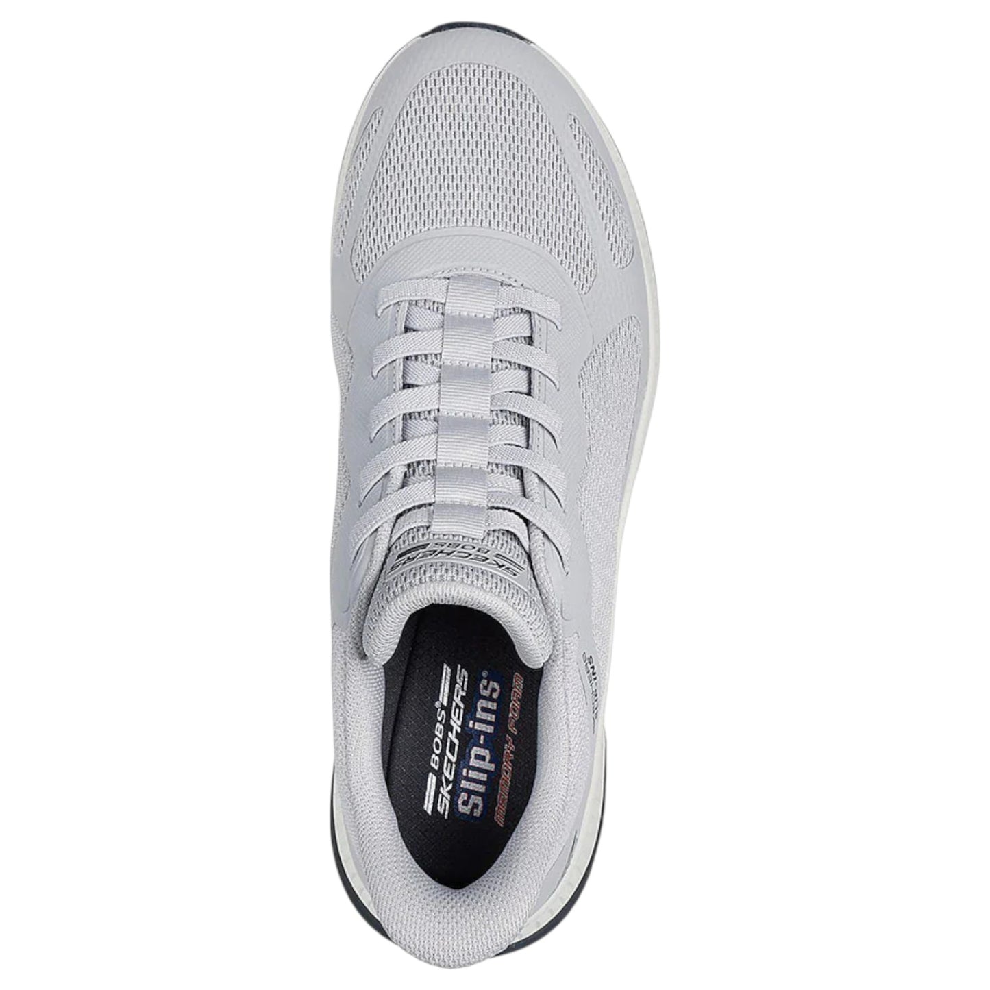Mens Skechers BOBS Sport Squad Chaos 4 Shoes Light Grey