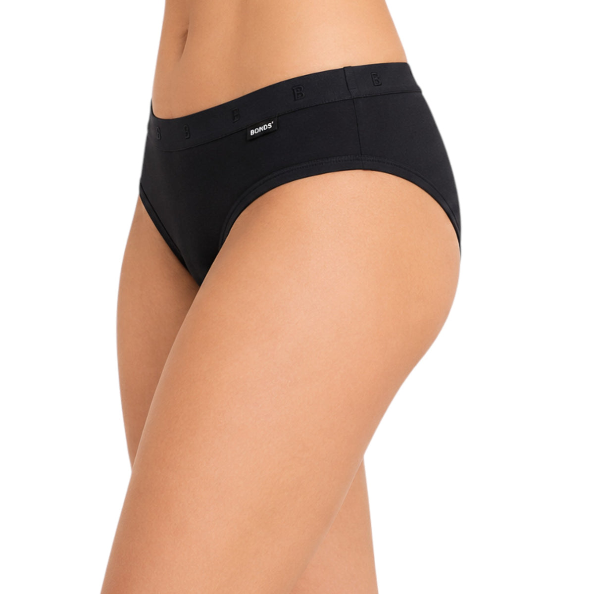 6 Pack Womens Bonds Comfy Midi Briefs Underwear Black