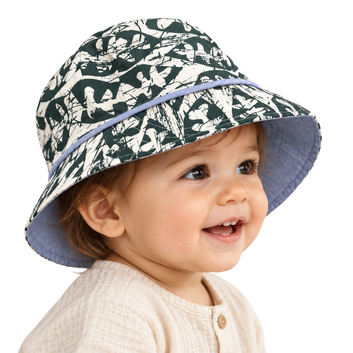 Baby Unisex Bonds Reversible Hat Balik Leaf