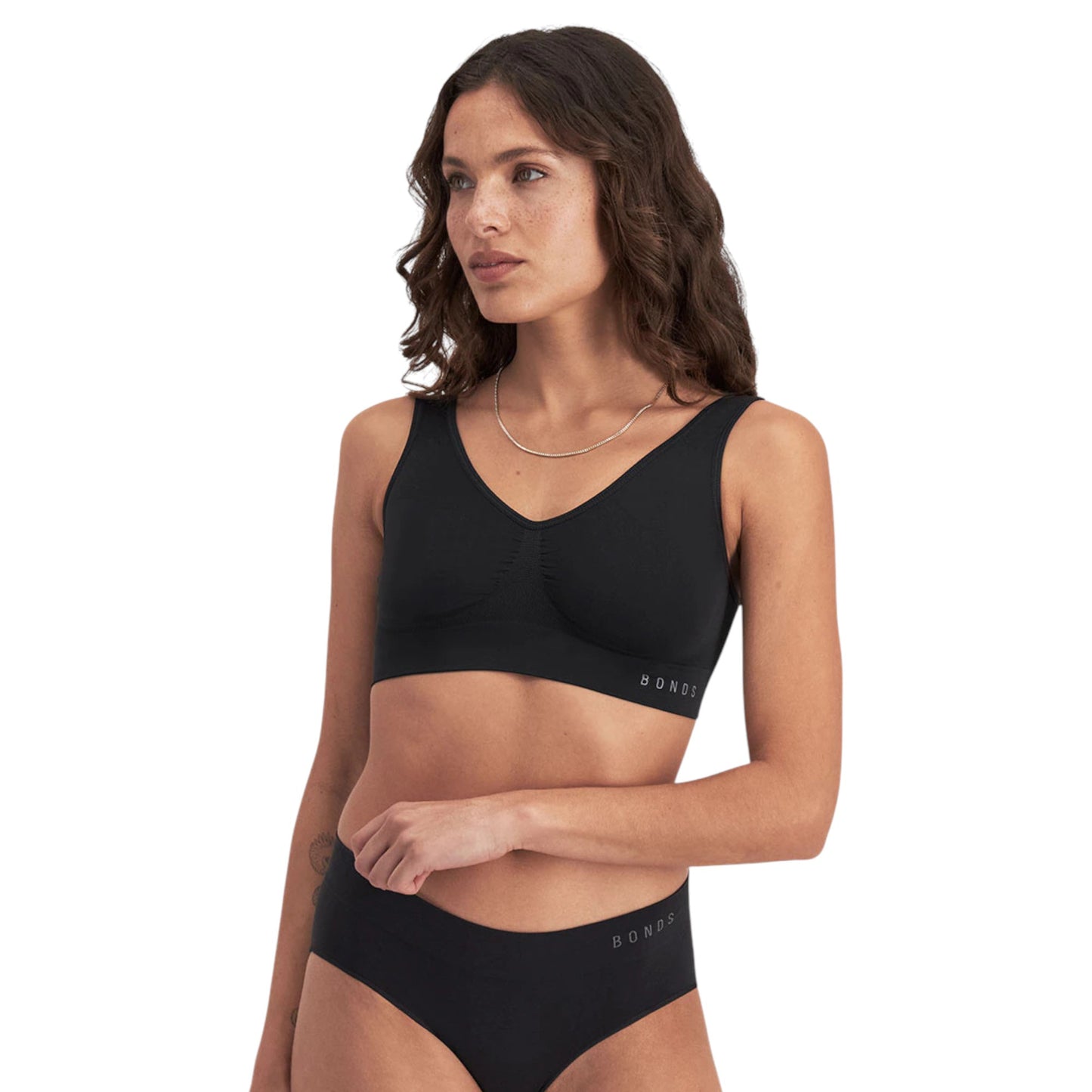 Womens Bonds Comfy Seamless Crop Bra Black