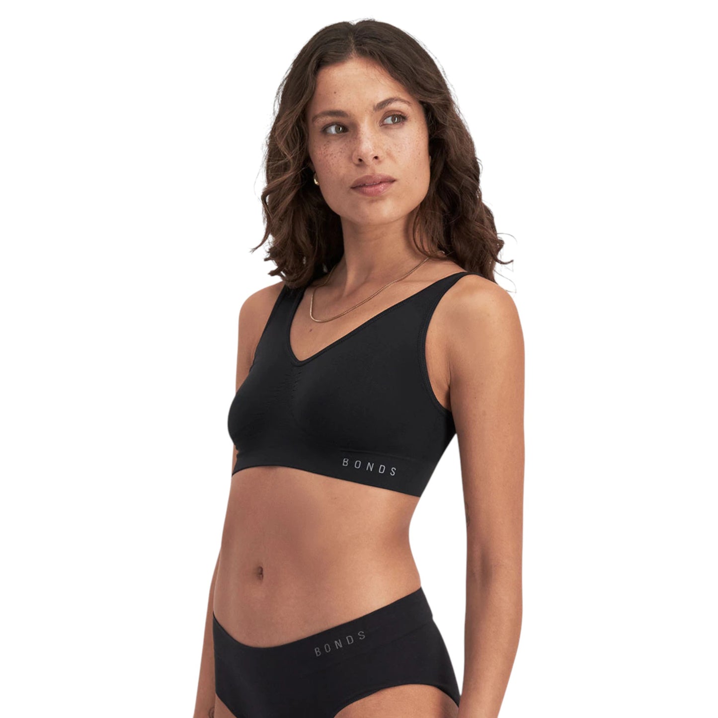 Womens Bonds Comfy Seamless Crop Bra Black