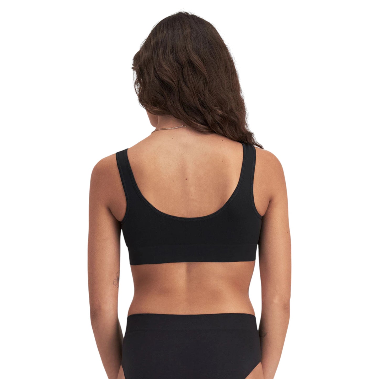 Womens Bonds Comfy Seamless Crop Bra Black