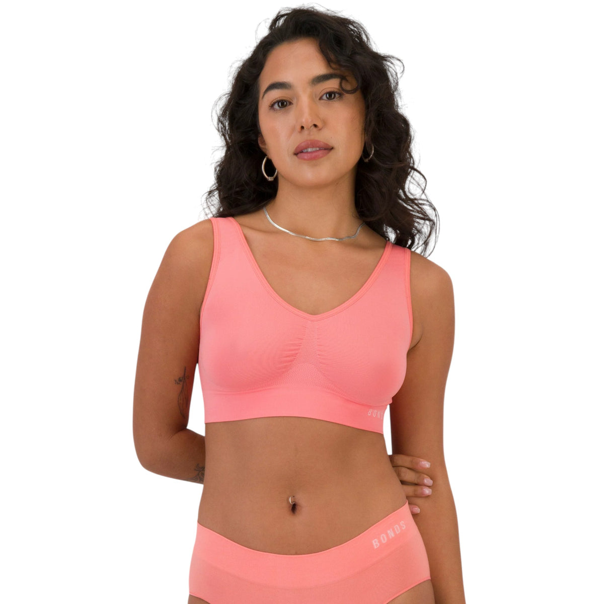 Womens Bonds Comfy Seamless Crop Bra Black