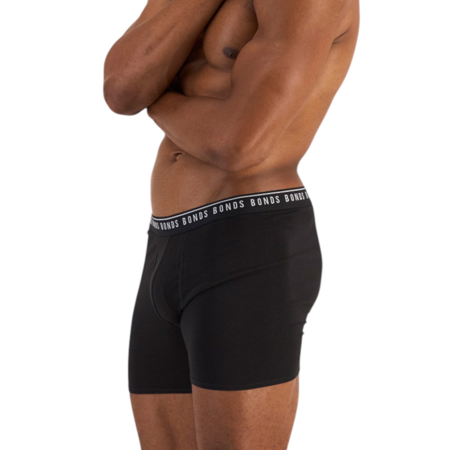 3 Pack Mens Bonds Cotton Stretch Trunks Underwear Black/Blue