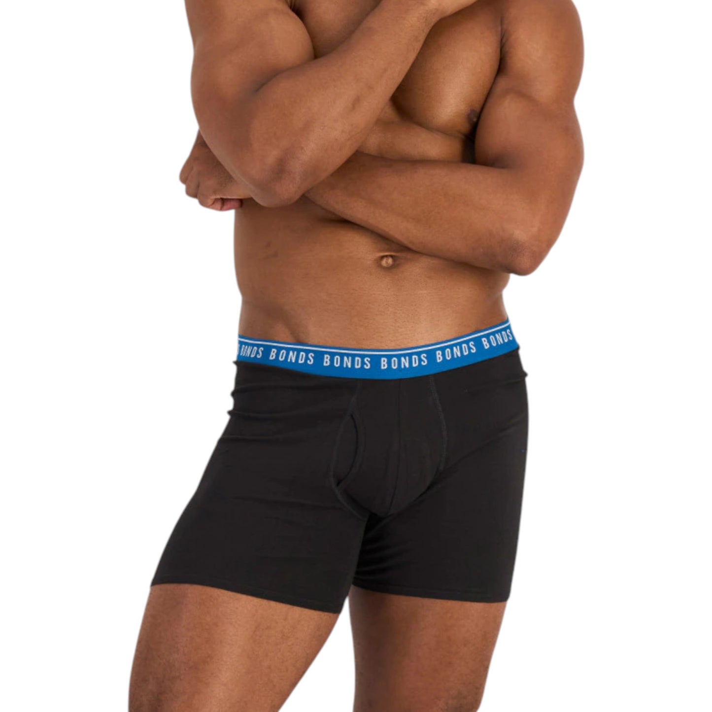 6 Pack Mens Bonds Cotton Stretch Trunks Underwear Black/Blue