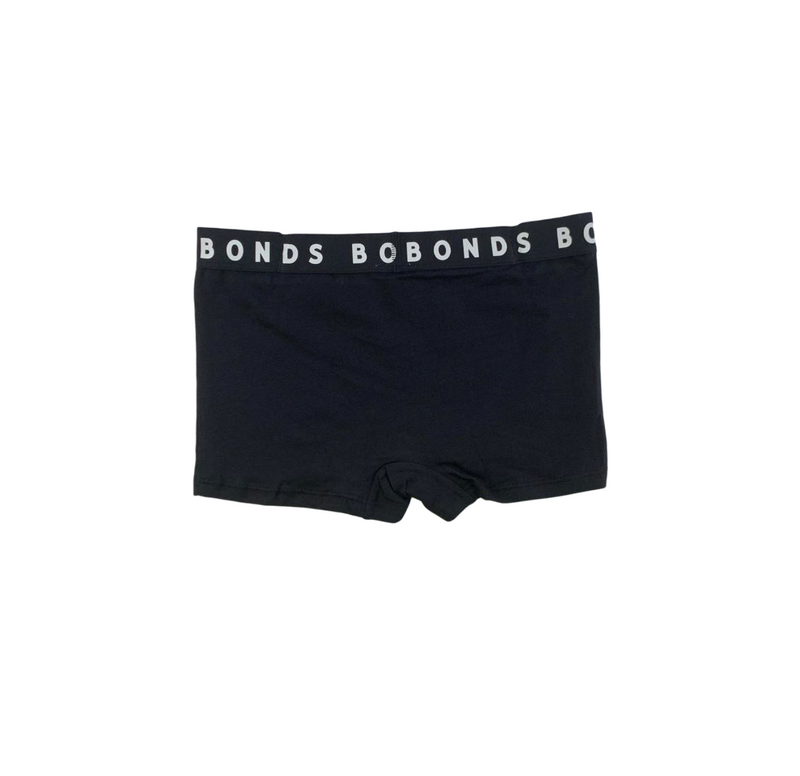 6 x Bonds Girls Stretchies Shortie Bottoms Kids Black Shorts