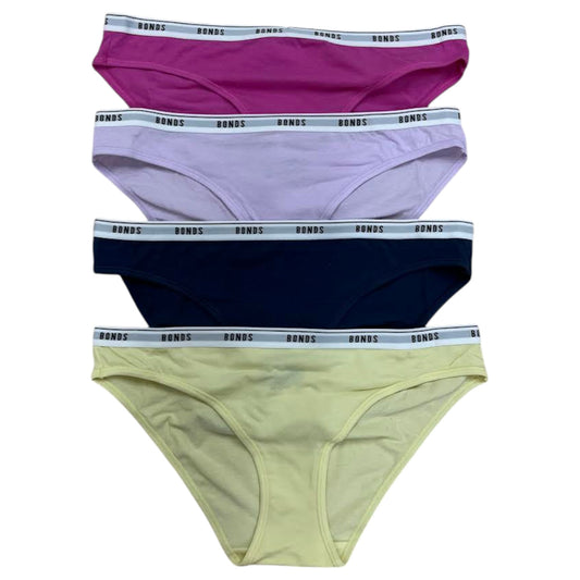 4 Pack Womens Bonds Bikini Underwear Multi